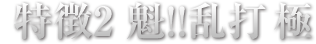特徴2 魁!!乱打 極